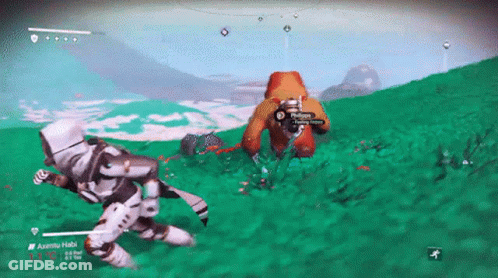 A Video Game Is Being Played With A Character Named Aventu GIF
