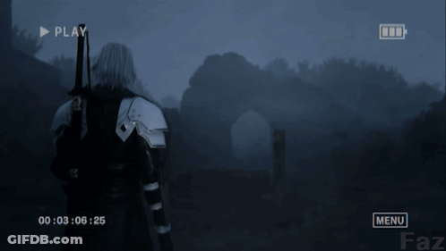A Video Game Is Being Played With A Play Button GIF