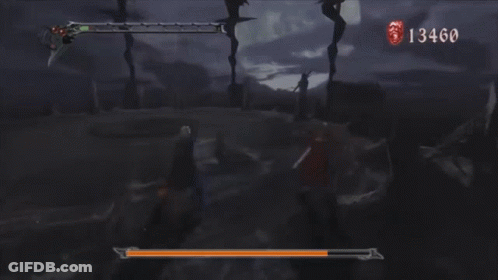 A Video Game Is Being Played With A Score Of 13460 GIF