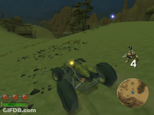 A Video Game Is Being Played With The Number 4 On The Screen GIF