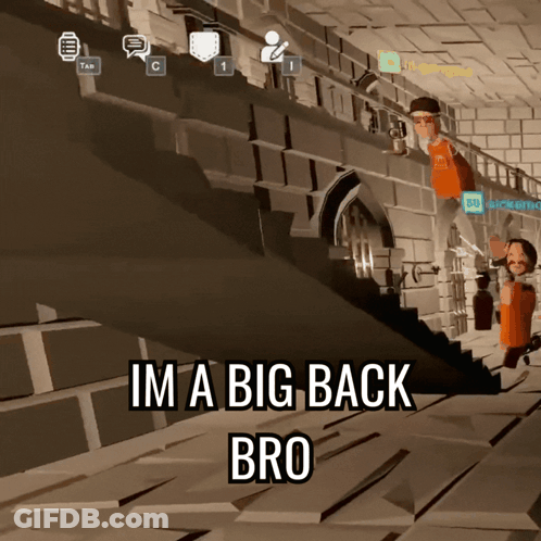 A Video Game Says Im A Big Back Bro GIF