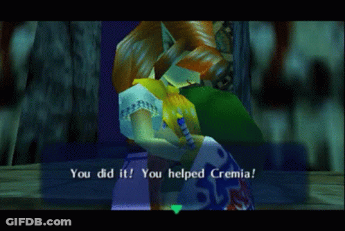 A Video Game Scene That Says You Did It And You Helped Crema GIF