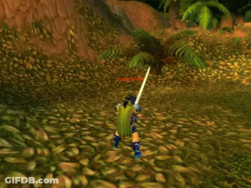 A Video Game Scene With A Glowing Object In The Middle Of The Grass . GIF