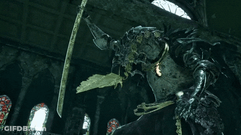 A Video Game Scene With A Swirl On A Wall GIF