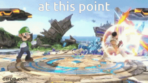 A Video Game Scene With The Words " At This Point " On The Bottom GIF