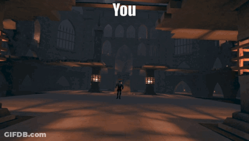 A Video Game Scene With The Words Banned In The Upper Right Corner GIF