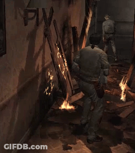 A Video Game Scene With The Words Just Stay Dead On The Bottom GIF