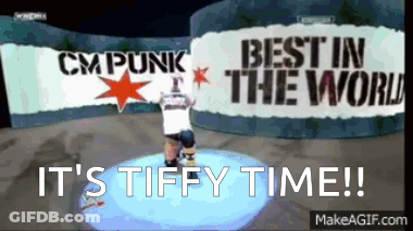 A Video Game Screen Says It 'S Tiffy Time ! GIF