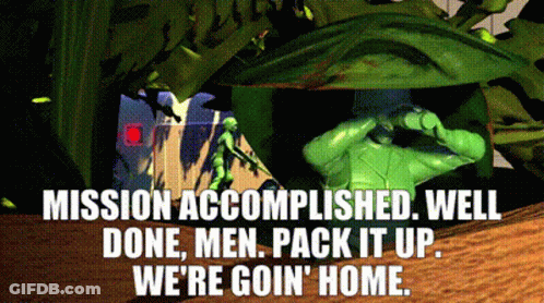 Video Game Screen Mission Accomplished GIF