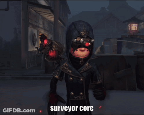 A Video Game Screen Says Terror Shock Surveyor Core GIF