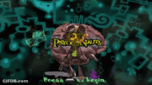 A Video Game Screen Shows A Brain With The Words Tauts Written On It GIF