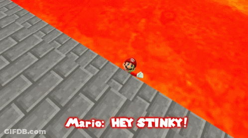 A Video Game Screen Shows A Mario Character And Says " Mario Heyyyy !!! " GIF