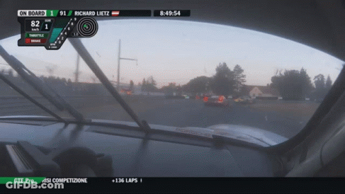 A Video Game Screen Shows A Race Between Richard Liez And 91 GIF