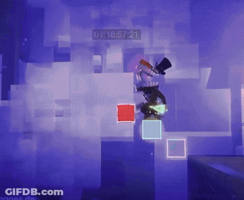 A Video Game Screen Shows A Time Of 16:57 GIF