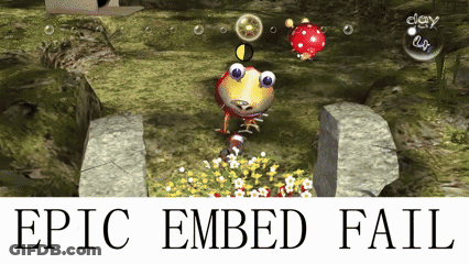 A Video Game Screen With The Words Epic Embed Fail GIF