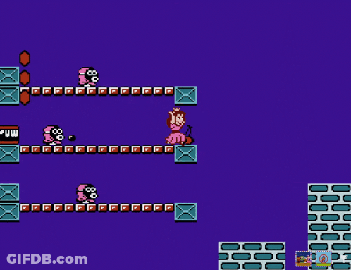 A Video Game Shows A Princess And A Monster GIF