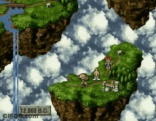 A Video Game With A 12,000 B.c. Sign On The Bottom GIF