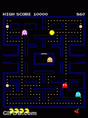 A Video Game With A High Score Of 10000 And 950 GIF