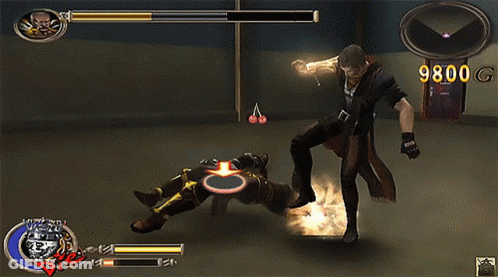 A Video Game With A Score Of 9800 On It GIF