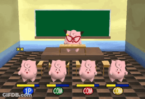 A Video Game With Pink Pigs And The Words Com In The Corner GIF