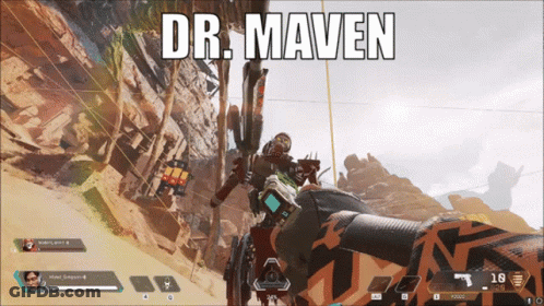 A Video Game With The Name Dr.maven On The Screen GIF