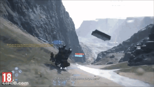A Video Game With The Number 18 At The Bottom Of The Screen GIF