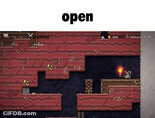 Video Game Screen With Open Text GIF
