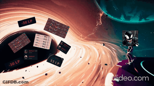 A Video Of A Black Hole With The Words 30 Lp GIF