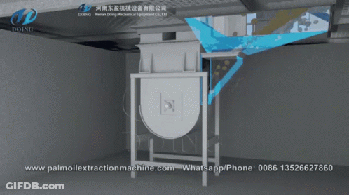 A Video Of A Palm Oil Extraction Machine With The Website Www.palmolextractionmachine.com At The Bottom GIF