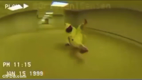 A Video Of A Person Dancing In A Room With The Date January 15 1999 GIF