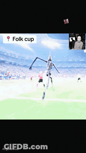 A Video Of A Soccer Game That Says Folk Cup On It GIF