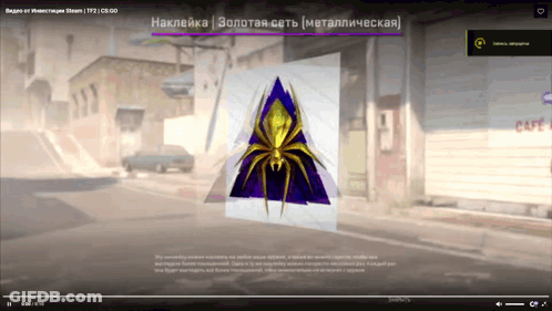 A Video Of A Spider Is Displayed On A Screen GIF
