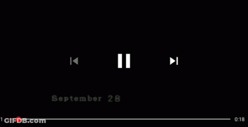 A Video Player Is Playing A Video With The Date September 28Th On The Screen . GIF