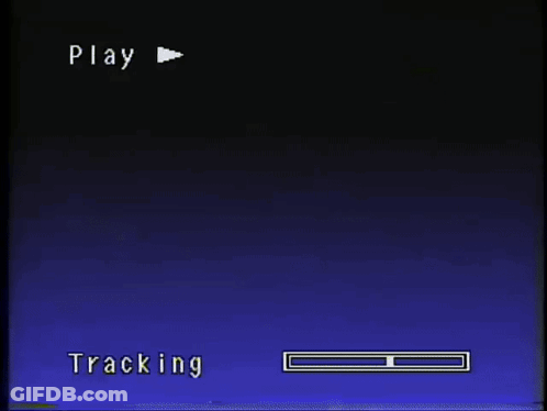 A Video Screen Shows A Play Button And A Tracking Bar GIF