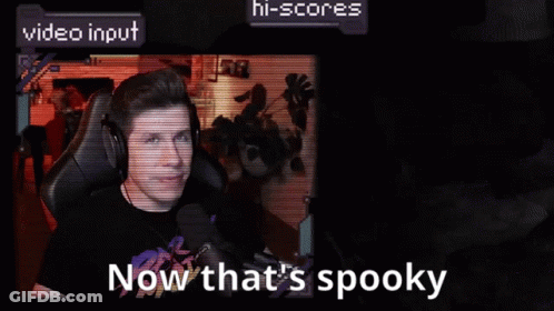 A Video That Says Now That 'S Spooky On The Bottom GIF