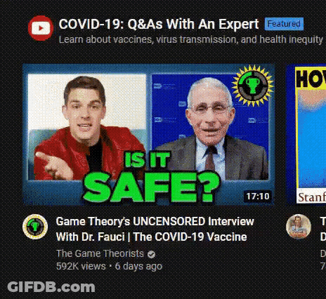 A Video Titled Covid-19 Q & A 'S With An Expert GIF