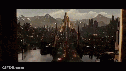 City View With Mountains In Background GIF