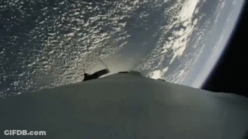 A View Of The Earth From Space With A Few Clouds GIF