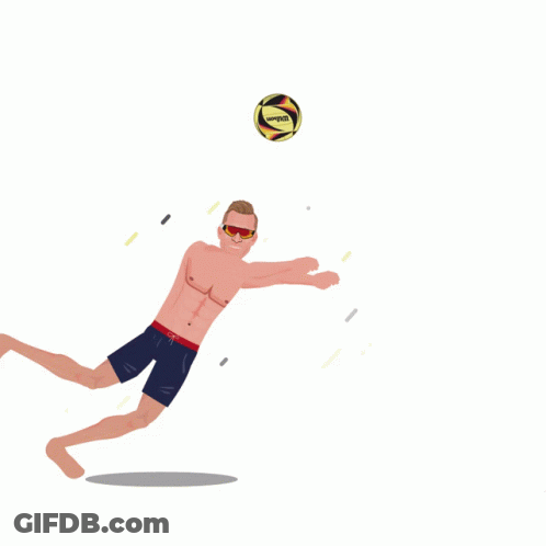 A Volleyball In An Ice Cream Cone With The Words Free Ice Cream Written Below It GIF