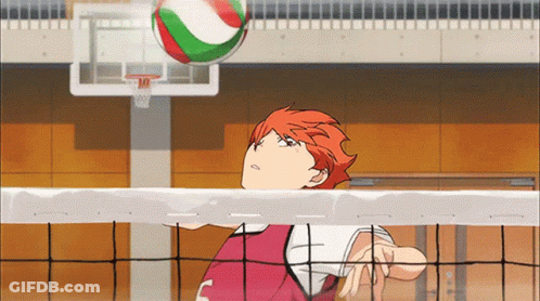 A Volleyball Player In A Red Jersey With The Letter T On It GIF