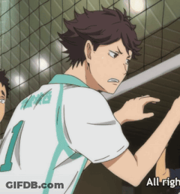A Volleyball Player With The Number 1 On The Back Of His Jersey GIF