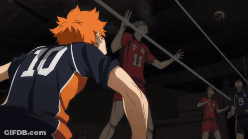 A Volleyball Player With The Number 10 On The Back Of His Shirt GIF