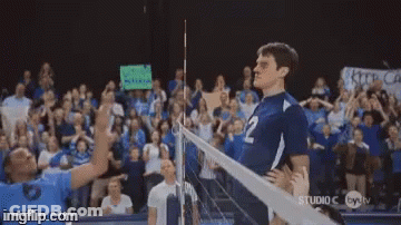 A Volleyball Player With The Number 2 On His Uniform GIF
