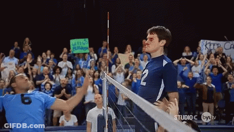 A Volleyball Player With The Number 2 On His Uniform GIF