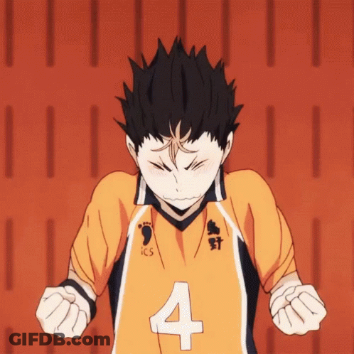 A Volleyball Player With The Number 4 On His Jersey GIF