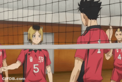 A Volleyball Player With The Number 5 On The Back Of His Shirt GIF