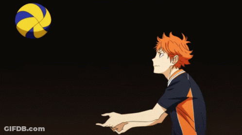 A Volleyball Player With The Number 5 On The Back Of His Shirt GIF