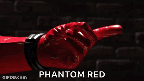 A Wanted Poster On A Brick Wall With The Word Phantom Red Below It GIF