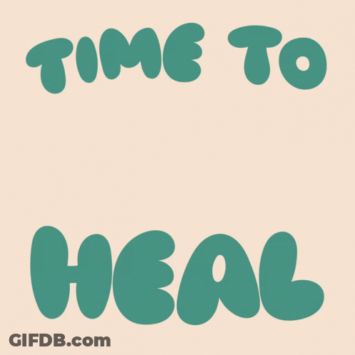 A Watch With A Heart And The Words Time To Heal GIF