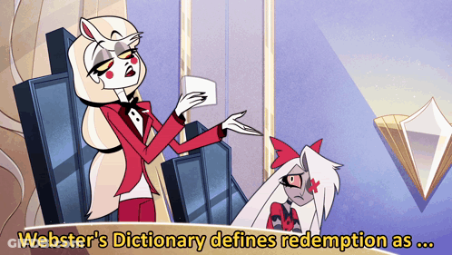 A Webster 'S Dictionary Defines Redemption As GIF